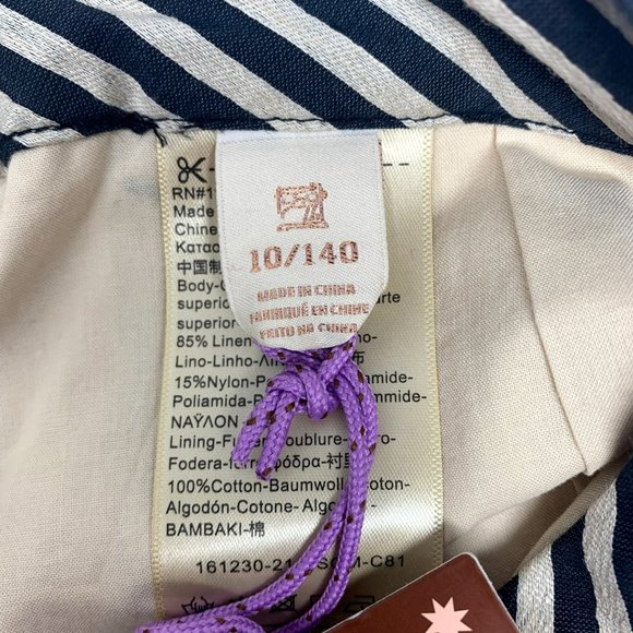 Scotch R'Belle Girls Size 10 Linen Stripe Shorts - Picture 6 of 8